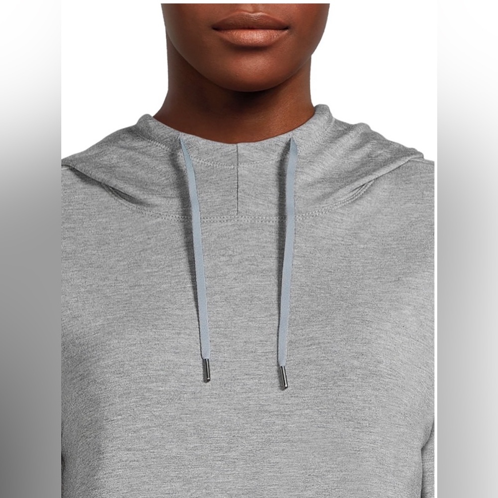 Athletic Works Women's French Terry Mock Neck Hoodie - Picture 2 of 5